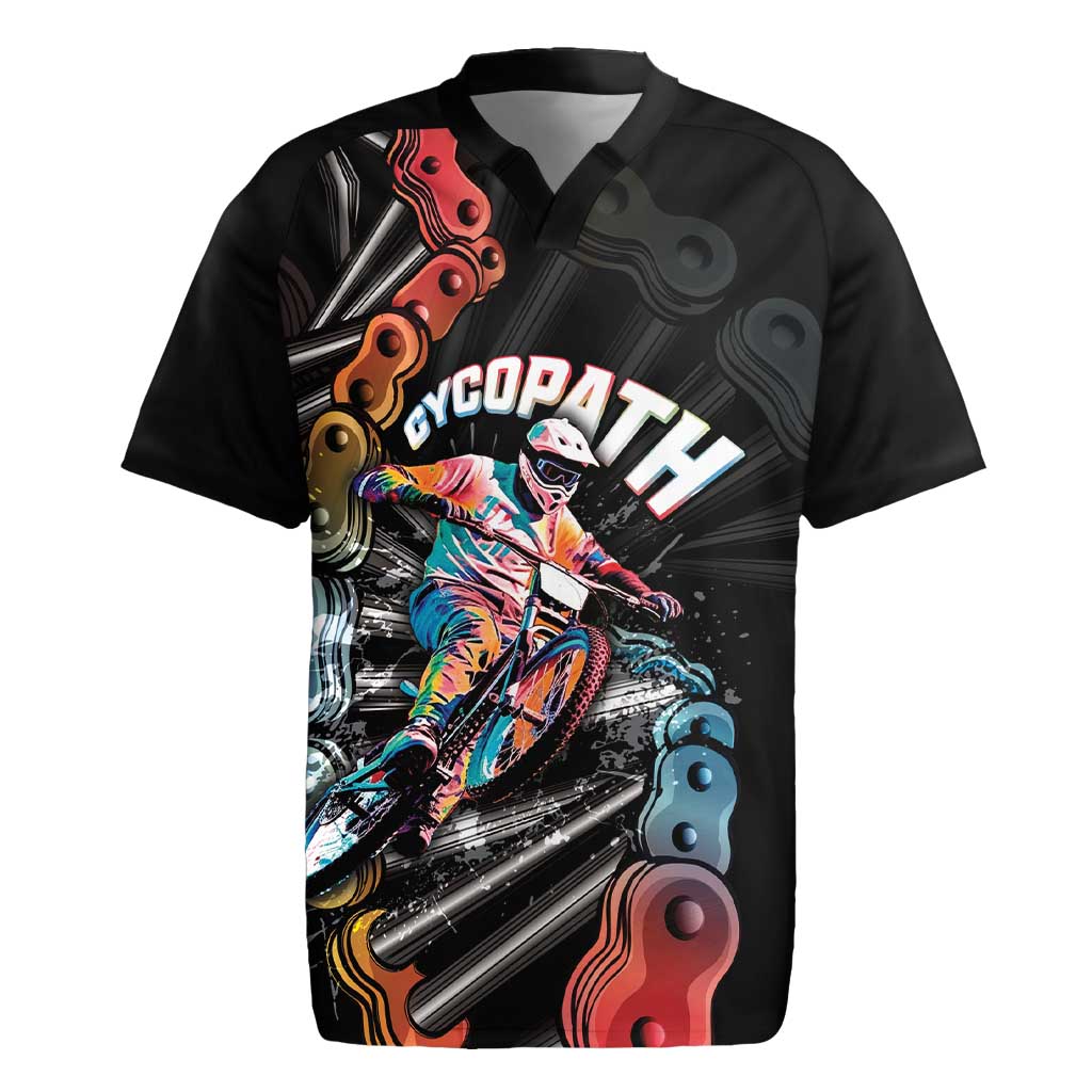 Cycopath Funny Cycling Rugby Jersey Cycling lovers - Wonder Print Shop
