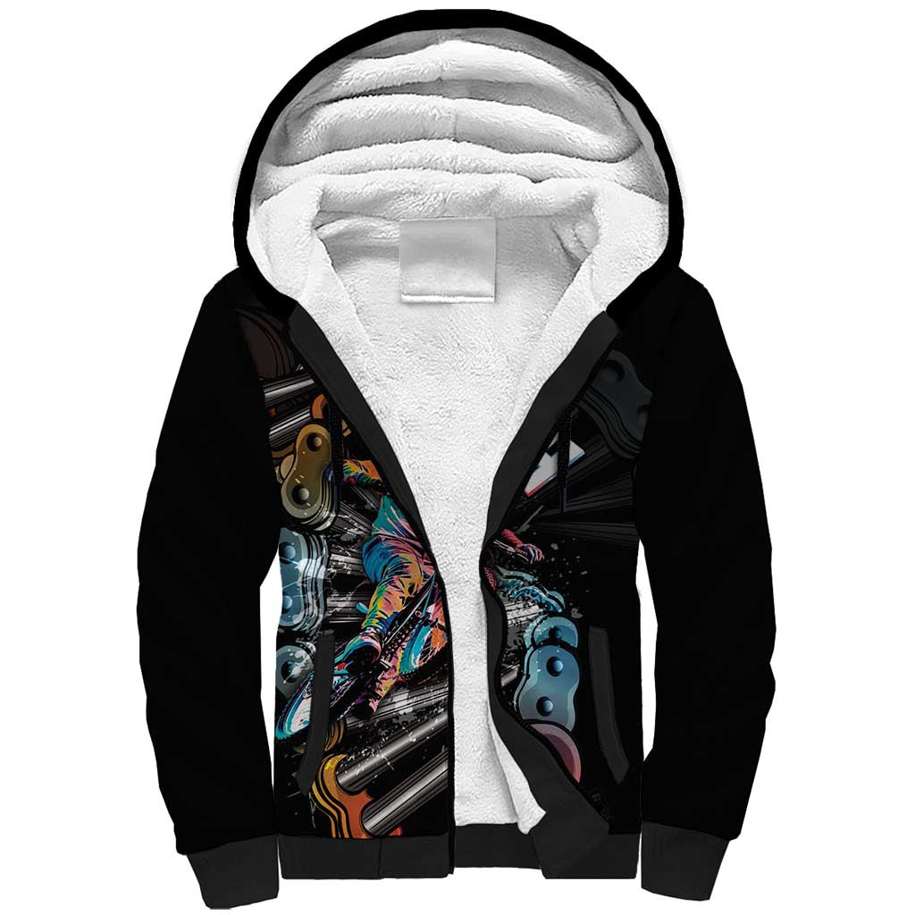 Cycopath Funny Cycling Sherpa Hoodie Cycling lovers - Wonder Print Shop