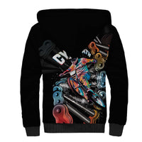 Cycopath Funny Cycling Sherpa Hoodie Cycling lovers - Wonder Print Shop