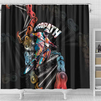Cycopath Funny Cycling Shower Curtain Cycling lovers - Wonder Print Shop