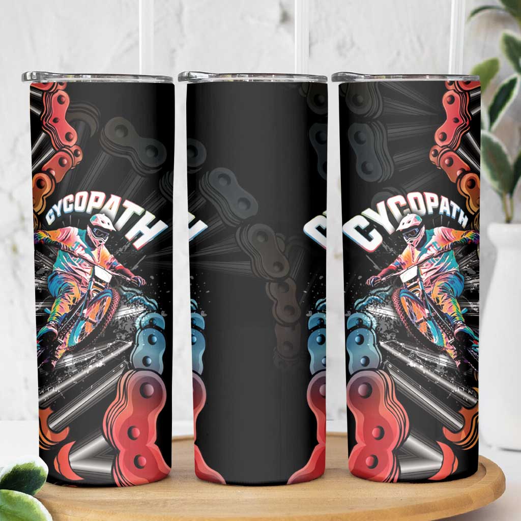Cycopath Funny Cycling Skinny Tumbler Cycling lovers - Wonder Print Shop