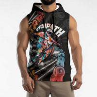Cycopath Funny Cycling Sleeveless Hoodie Cycling lovers - Wonder Print Shop