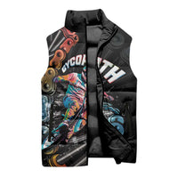 Cycopath Funny Cycling Sleeveless Puffer Jacket Cycling lovers - Wonder Print Shop