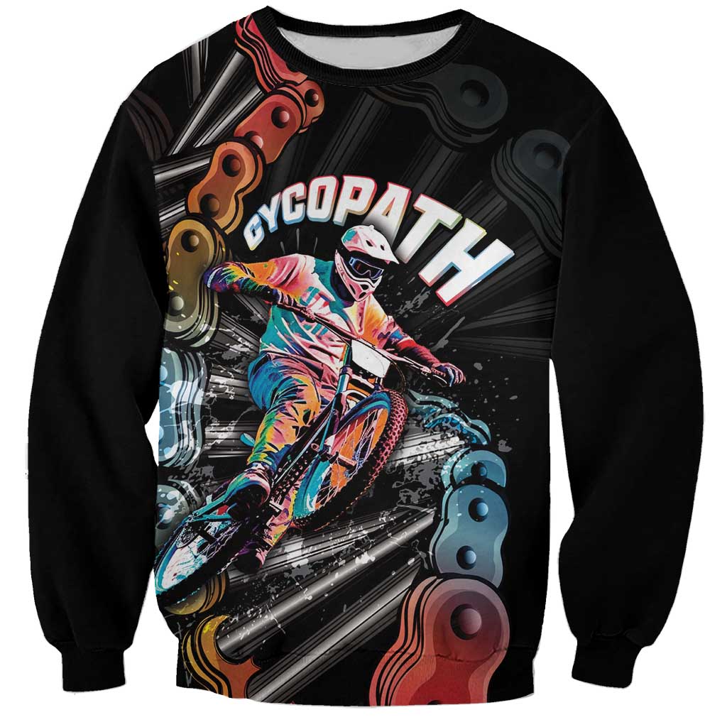 Cycopath Funny Cycling Sweatshirt Cycling lovers - Wonder Print Shop