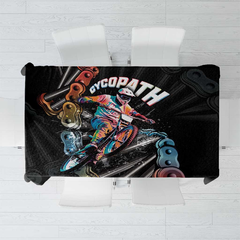 Cycopath Funny Cycling Tablecloth Cycling lovers - Wonder Print Shop