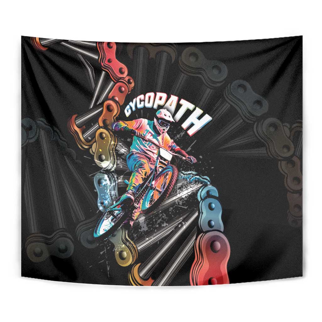 Cycopath Funny Cycling Tapestry Cycling lovers - Wonder Print Shop