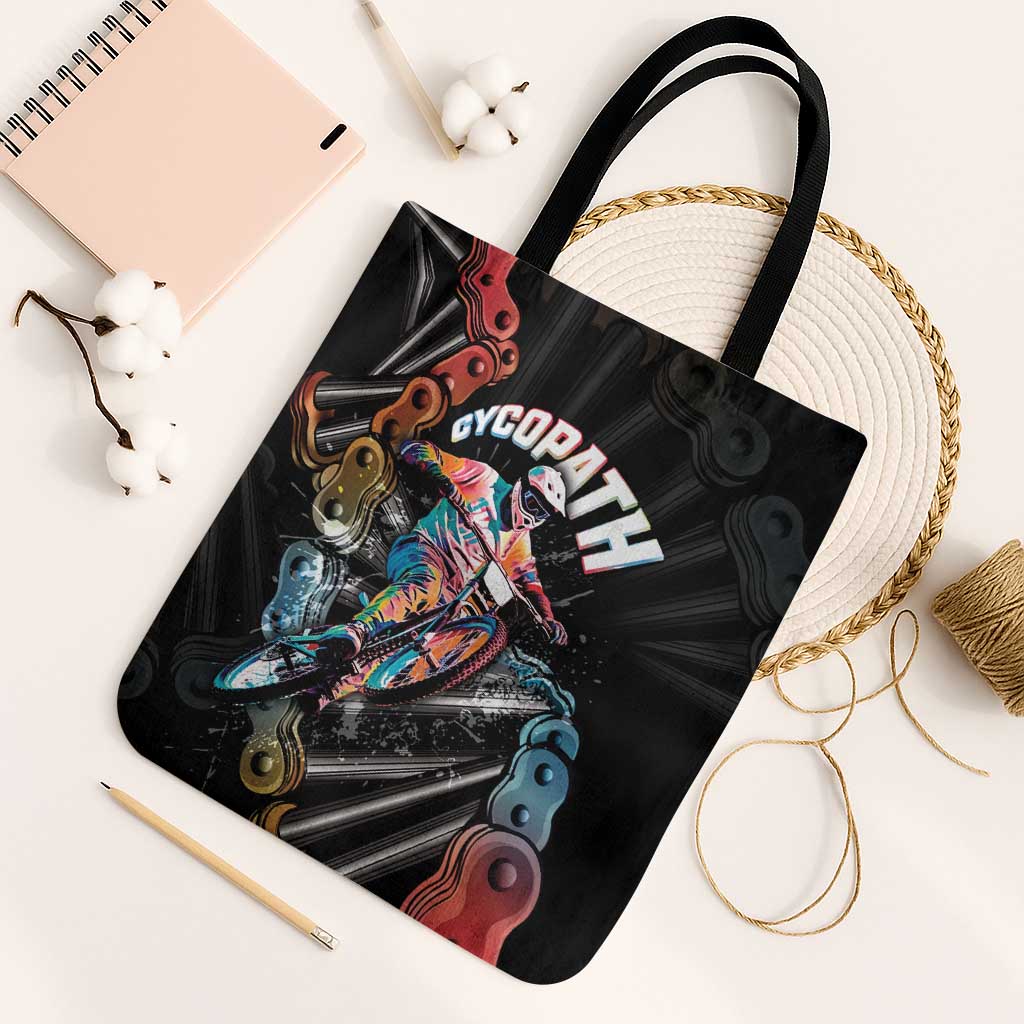 Cycopath Funny Cycling Tote Bag Cycling lovers - Wonder Print Shop