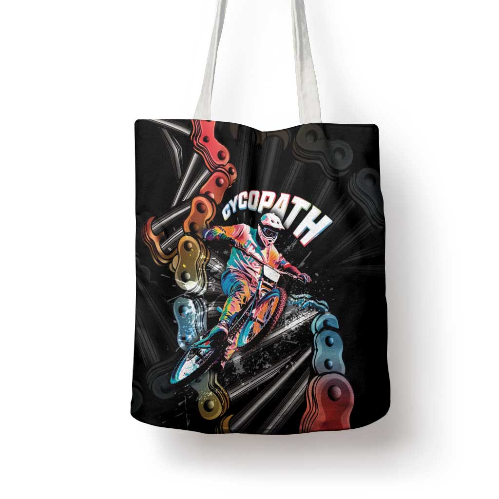 Cycopath Funny Cycling Tote Bag Cycling lovers - Wonder Print Shop