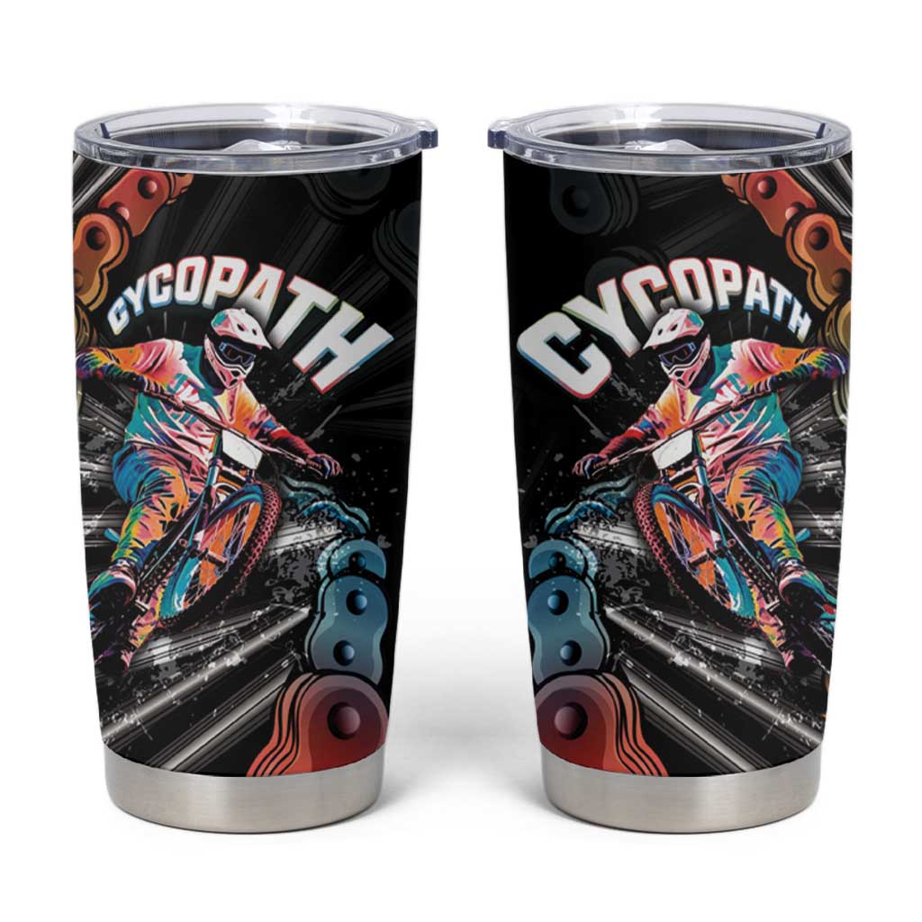 Cycopath Funny Cycling Tumbler Cup Cycling lovers - Wonder Print Shop