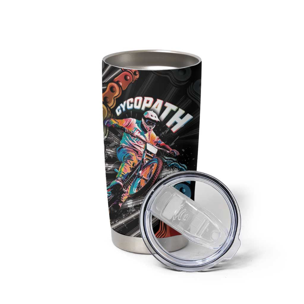 Cycopath Funny Cycling Tumbler Cup Cycling lovers - Wonder Print Shop