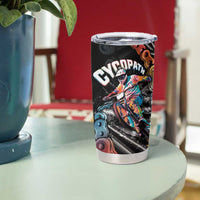Cycopath Funny Cycling Tumbler Cup Cycling lovers - Wonder Print Shop