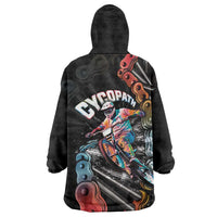 Cycopath Funny Cycling Wearable Blanket Hoodie Cycling lovers - Wonder Print Shop