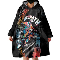 Cycopath Funny Cycling Wearable Blanket Hoodie Cycling lovers - Wonder Print Shop