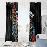 Cycopath Funny Cycling Window Curtain Cycling lovers - Wonder Print Shop