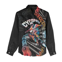 Cycopath Funny Cycling Women Casual Shirt Cycling lovers - Wonder Print Shop