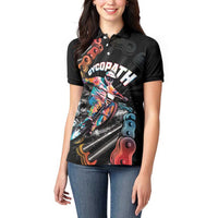 Cycopath Funny Cycling Women Polo Shirt Cycling lovers - Wonder Print Shop