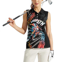Cycopath Funny Cycling Women Sleeveless Polo Shirt Cycling lovers - Wonder Print Shop