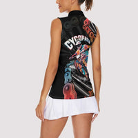 Cycopath Funny Cycling Women Sleeveless Polo Shirt Cycling lovers - Wonder Print Shop
