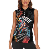 Cycopath Funny Cycling Women Sleeveless Polo Shirt Cycling lovers - Wonder Print Shop