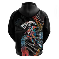 Cycopath Funny Cycling Zip Hoodie Cycling lovers - Wonder Print Shop