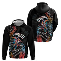 Cycopath Funny Cycling Zip Hoodie Cycling lovers - Wonder Print Shop