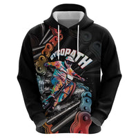 Cycopath Funny Cycling Zip Hoodie Cycling lovers - Wonder Print Shop