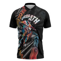 Cycopath Funny Cycling Zipper Polo Shirt Cycling lovers - Wonder Print Shop
