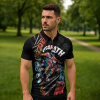 Cycopath Funny Cycling Zipper Polo Shirt Cycling lovers - Wonder Print Shop