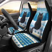 Merry Christmas Yule Cat Car Seat Cover Icelandic Folklore Jolakotturinn LT05 - Wonder Print Shop