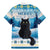 Merry Christmas Yule Cat Family Matching Mermaid Dress and Hawaiian Shirt Icelandic Folklore Jolakotturinn LT05 - Wonder Print Shop