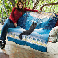 Merry Christmas Yule Cat Quilt Icelandic Folklore Jolakotturinn LT05 - Wonder Print Shop