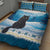 Merry Christmas Yule Cat Quilt Bed Set Icelandic Folklore Jolakotturinn LT05 - Wonder Print Shop