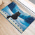 Merry Christmas Yule Cat Rubber Doormat Icelandic Folklore Jolakotturinn LT05 - Wonder Print Shop