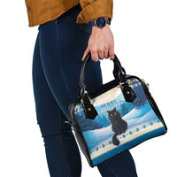 Merry Christmas Yule Cat Shoulder Handbag Icelandic Folklore Jolakotturinn