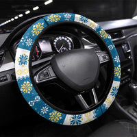 Merry Christmas Yule Cat Steering Wheel Cover Icelandic Folklore Jolakotturinn LT05 - Wonder Print Shop
