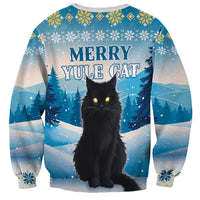 Merry Christmas Yule Cat Sweatshirt Icelandic Folklore Jolakotturinn LT05 - Wonder Print Shop