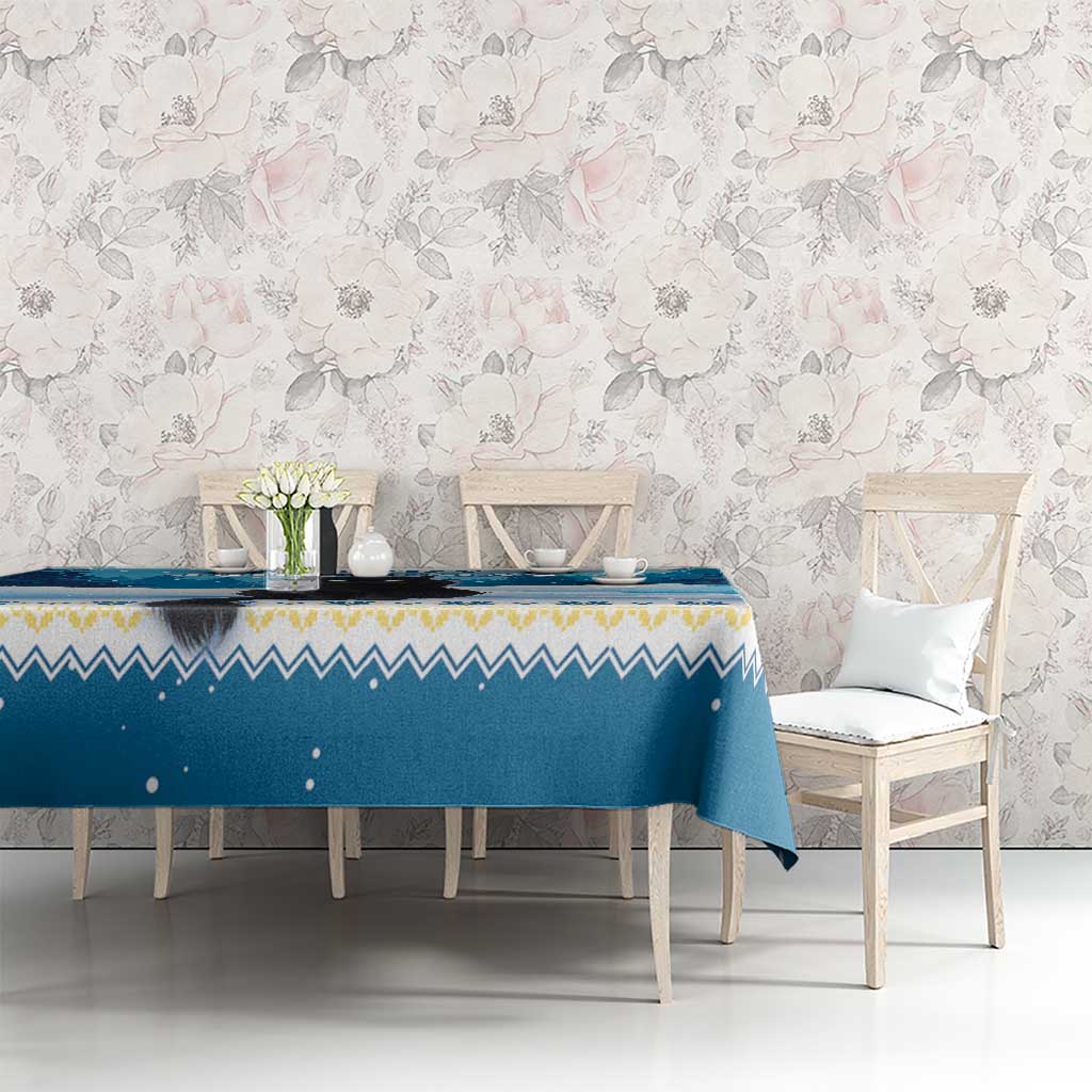 Merry Christmas Yule Cat Tablecloth Icelandic Folklore Jolakotturinn LT05 - Wonder Print Shop