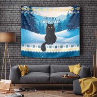 Merry Christmas Yule Cat Tapestry Icelandic Folklore Jolakotturinn LT05 - Wonder Print Shop