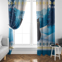 Merry Christmas Yule Cat Window Curtain Icelandic Folklore Jolakotturinn LT05 - Wonder Print Shop