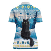 Merry Christmas Yule Cat Women Polo Shirt Icelandic Folklore Jolakotturinn LT05 - Wonder Print Shop