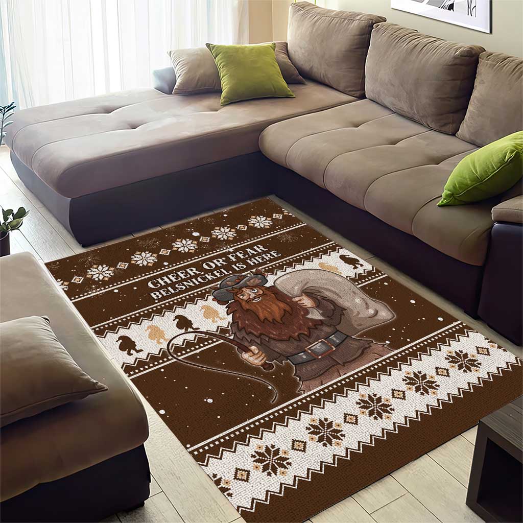 Funny Christmas Belsnickel Area Rug Impish Or Admirable LT05 - Wonder Print Shop