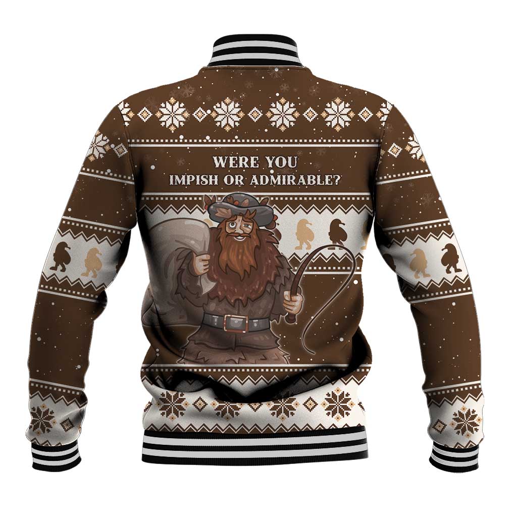 Funny Christmas Belsnickel Baseball Jacket Impish Or Admirable LT05 - Wonder Print Shop