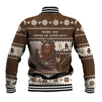 Funny Christmas Belsnickel Baseball Jacket Impish Or Admirable LT05 - Wonder Print Shop