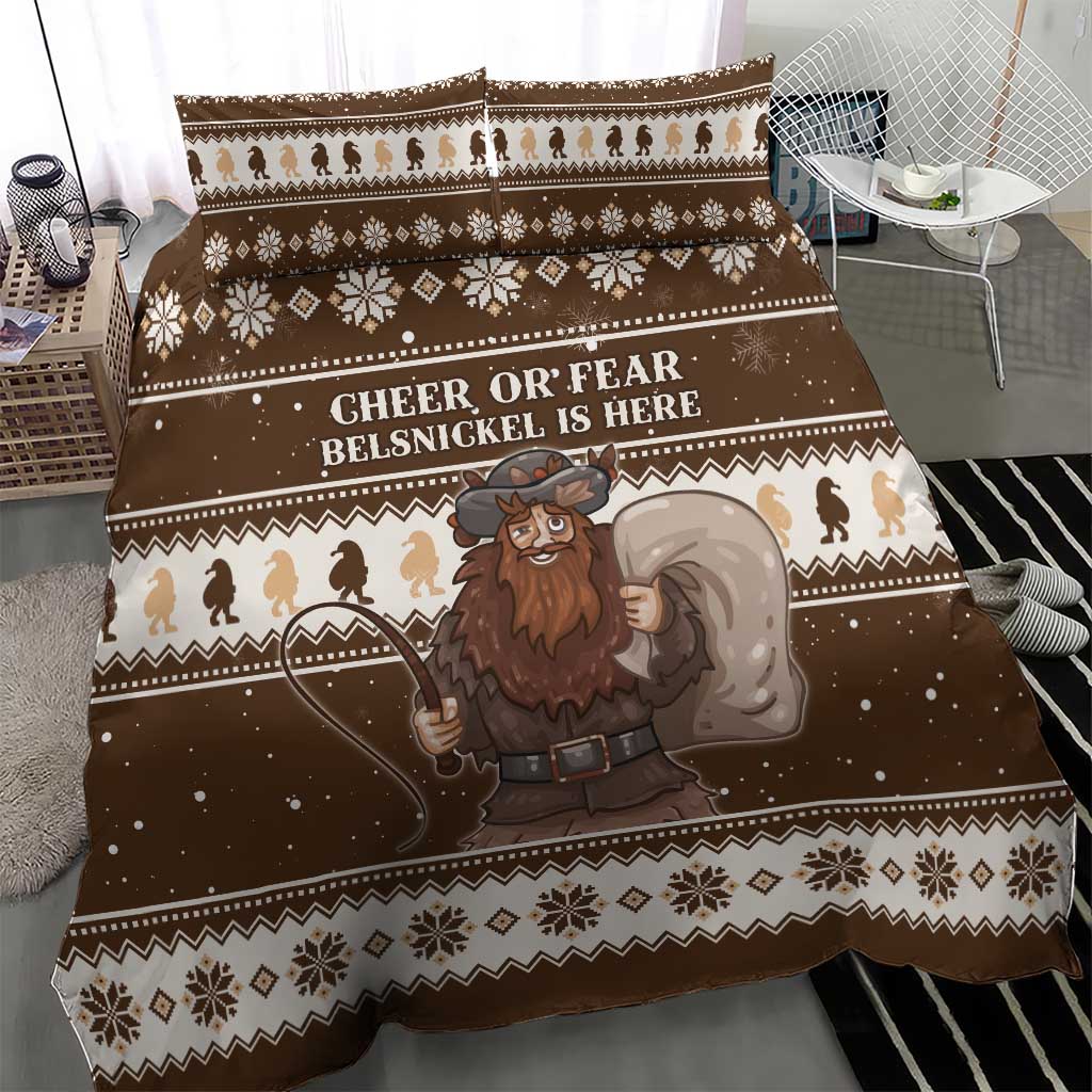 Funny Christmas Belsnickel Bedding Set Impish Or Admirable LT05 - Wonder Print Shop