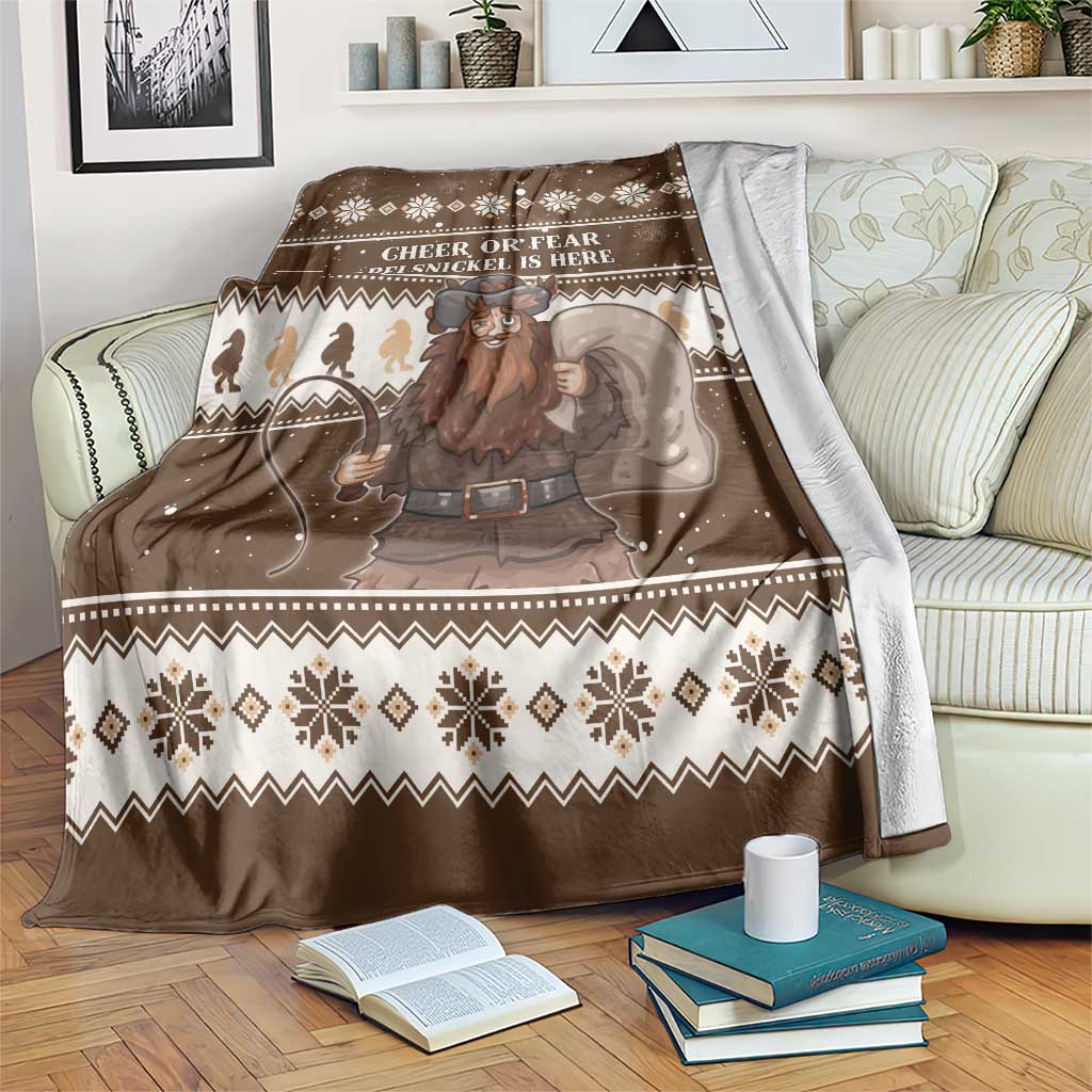 Funny Christmas Belsnickel Blanket Impish Or Admirable