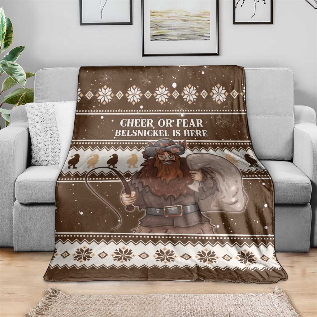 Funny Christmas Belsnickel Blanket Impish Or Admirable
