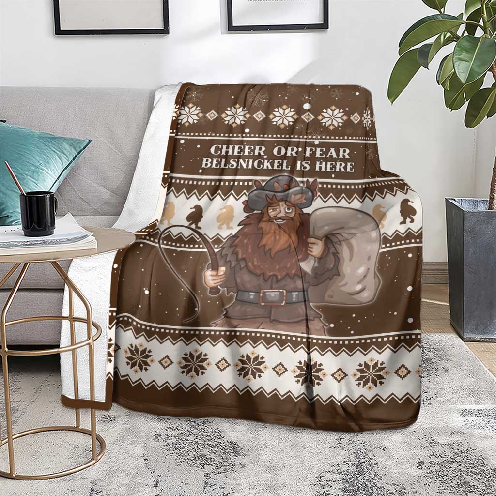 Funny Christmas Belsnickel Blanket Impish Or Admirable