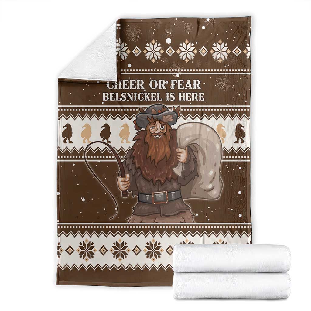 Funny Christmas Belsnickel Blanket Impish Or Admirable