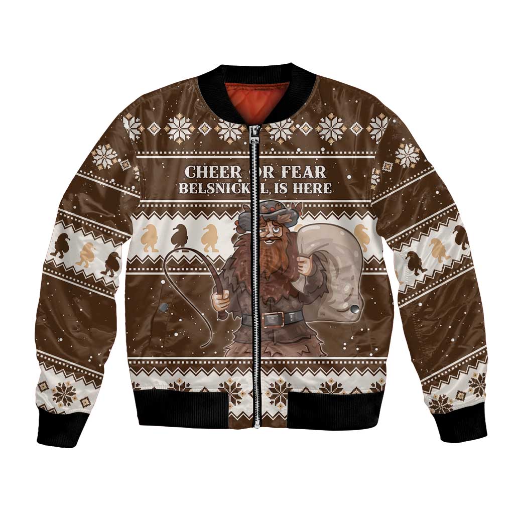 Funny Christmas Belsnickel Bomber Jacket Impish Or Admirable LT05 - Wonder Print Shop
