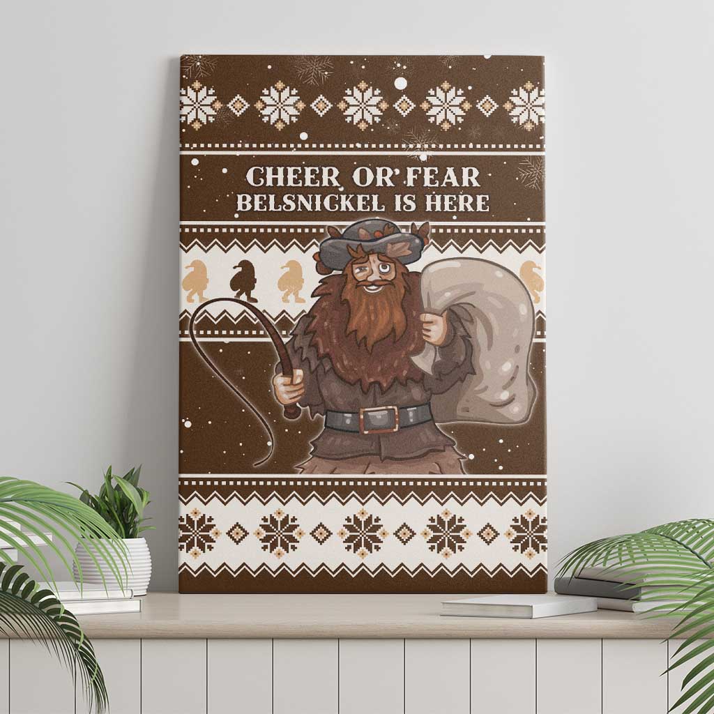 Funny Christmas Belsnickel Canvas Wall Art Impish Or Admirable LT05 - Wonder Print Shop